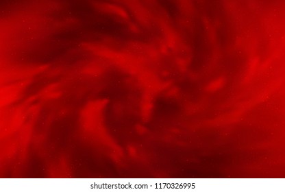Dark Red vector texture with milky way stars. Space stars on blurred abstract background with gradient. Pattern for astrology websites.