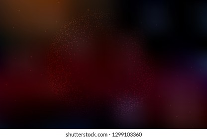 Dark Red vector texture with milky way stars. Blurred decorative design in simple style with galaxy stars. Pattern for astronomy websites.