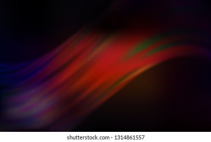 Dark Red vector texture with milky way stars. Shining illustration with sky stars on abstract template. Smart design for your business advert.