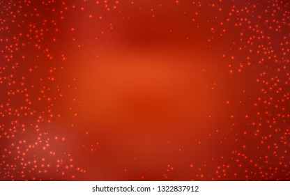 Dark Red vector texture with milky way stars. Shining colored illustration with bright astronomical stars. Pattern for astrology websites.
