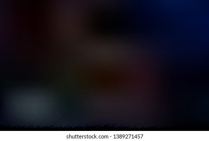 Dark Red vector texture with milky way stars. Glitter abstract illustration with colorful cosmic stars. Smart design for your business advert.