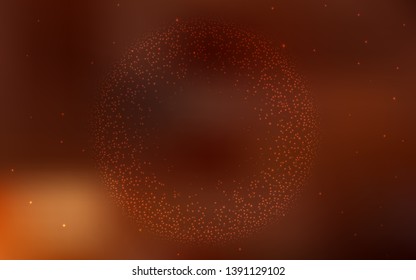 Dark Red vector texture with milky way stars. Shining colored illustration with bright astronomical stars. Best design for your ad, poster, banner.
