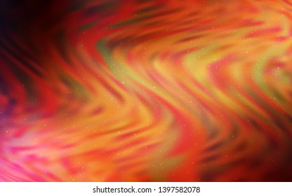 Dark Red vector texture with milky way stars. Shining illustration with sky stars on abstract template. Pattern for astrology websites.