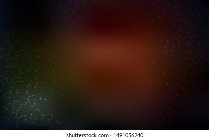Dark Red vector texture with milky way stars. Modern abstract illustration with Big Dipper stars. Best design for your ad, poster, banner.