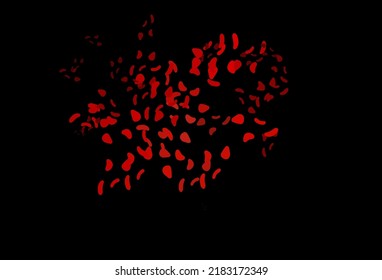 Dark Red vector texture with random forms. Decorative design in abstract style with random forms. Background for a cell phone.