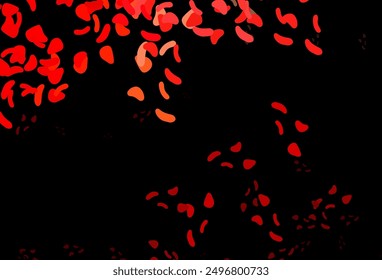 Dark Red vector texture with random forms. Decorative design in abstract style with random forms. Modern design for your business card.