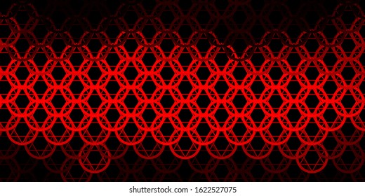 Dark Red vector texture with religion symbols. Retro design in abstract style with witchcraft forms. Simple base for your occult design.
