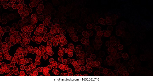 Dark Red vector texture with religion symbols. Abstract illustration with gothic gradient shapes. Best design halloween events.
