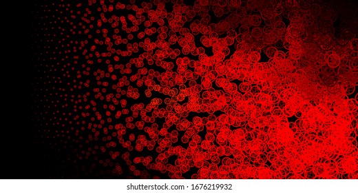 Dark Red vector texture with religion symbols. Retro design in abstract style with witchcraft forms. Background for esoteric, mystic designs.