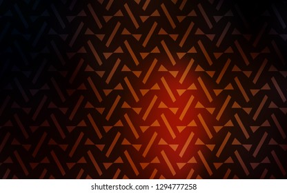 Dark Red vector texture with triangular style. Modern abstract illustration with colorful triangles. Pattern for commercials.