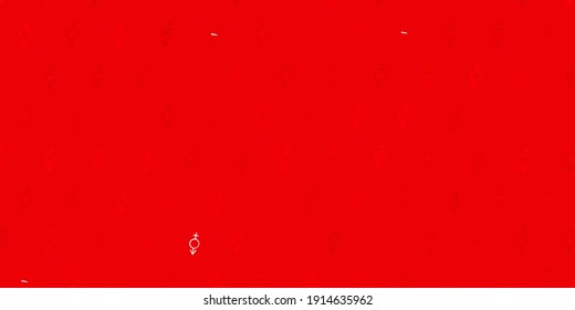 Dark Red vector texture with women rights symbols. Colorful illustration with gradient feminism shapes. Design for International Women Day.