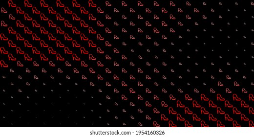 Textura vectorial roja oscura con símbolos de derechos de la mujer. Ilustración colorida con formas de feminismo degradado. Diseño elegante para tapices.