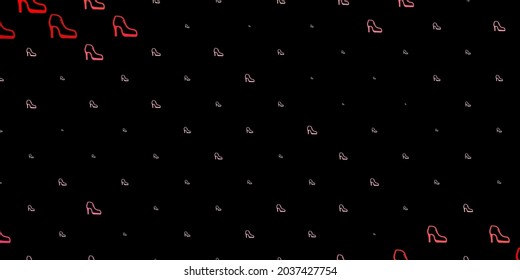 Dark red vector texture with women's rights symbols. Abstract illustration with a depiction of women's power. Simple design for your web site.