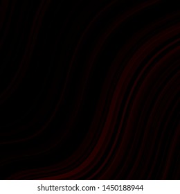 Dark Red vector texture with wry lines. Abstract illustration with gradient bows. Pattern for booklets, leaflets.