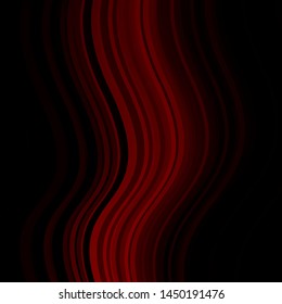 Dark Red vector texture with wry lines. Bright sample with colorful bent lines, shapes. Template for cellphones.