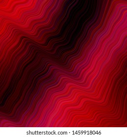 Dark Red vector texture with wry lines. Shining colorful illustration in simple style. Template for cell phone screens.