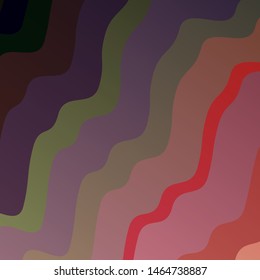 Dark Red vector texture with wry lines. Colorful abstract illustration with gradient curves. Pattern for commercials, ads.