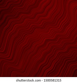 Dark Red vector texture with wry lines. Shining colorful illustration in simple style. A new texture for your  ad, booklets, leaflets.