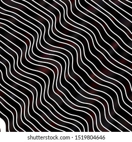 Dark Red vector texture with wry lines. Abstract illustration with gradient bows. Pattern for ads, commercials.