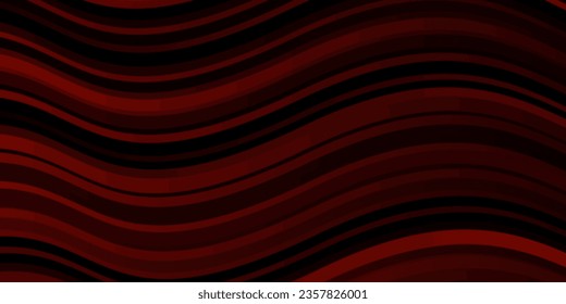 Dark Red vector texture with wry lines. Gradient illustration in simple style with bows. Best design for your ad, poster, banner.