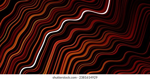Dark Red vector texture with wry lines. An elegant bright illustration with gradient. Brand new design for your ads, poster, banner.