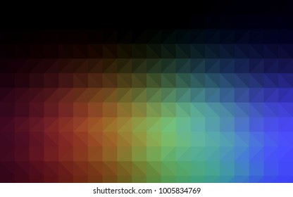 Dark Red vector triangle mosaic template. Geometric illustration in Origami style with gradient.  A completely new template for your business design.