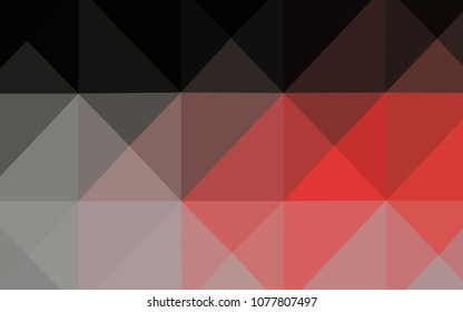 Dark Red vector triangle mosaic cover. Triangular geometric sample with gradient.  Brand-new design for your business.