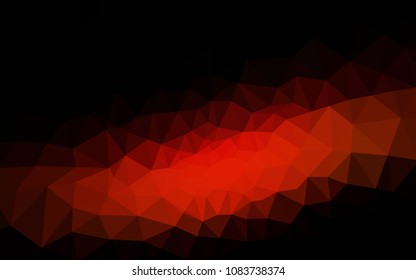 Dark Red vector triangle mosaic cover. Colorful illustration in abstract style with triangles. Template for cell phone's backgrounds.