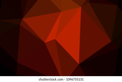Dark Red vector triangle mosaic cover. A completely new color illustration in a  polygonal style. A new texture for your design.
