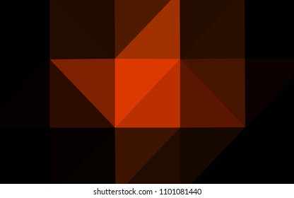 Dark Red vector triangle mosaic texture. Colorful illustration in abstract style with gradient. Brand-new design for your business.