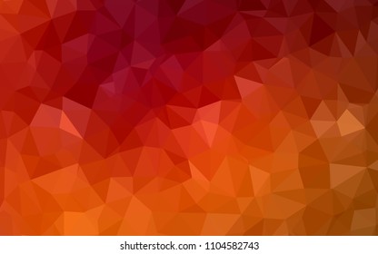 Dark Red vector triangle mosaic template. Creative illustration in halftone style with triangles. Pattern for a brand book's backdrop.