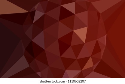 Dark Red vector triangle mosaic texture with a diamond. Modern abstract illustration with triangles. Triangular pattern for your design.