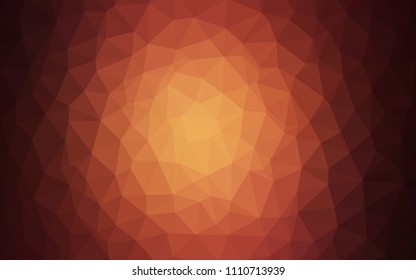 Dark Red vector triangle mosaic texture. Elegant bright polygonal illustration with gradient. Best triangular design for your business.