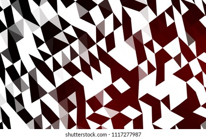 Dark Red vector triangle mosaic pattern. Brand new colored illustration in blurry style with gradient. Brand new design for your business.