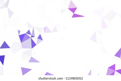 Dark Red vector triangle mosaic template. Colorful illustration in abstract style with triangles. Brand new style for your business design.