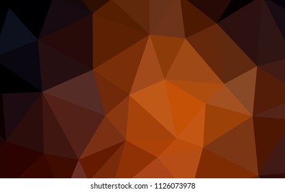 Dark Red vector triangle mosaic texture. A completely new color illustration in a polygonal style. Template for cell phone's backgrounds.