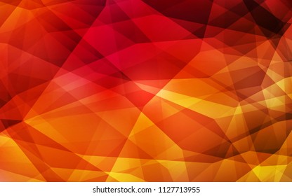 Dark Red vector triangle mosaic cover. Glitter abstract illustration with an elegant triangles. A new texture for your web site.