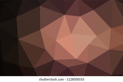 Dark Red vector triangle mosaic cover. Colorful illustration in abstract style with triangles. A completely new design for your leaflet.