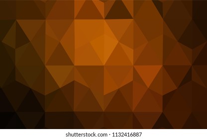 Dark Red vector triangle mosaic cover. A completely new color illustration in a polygonal style. New template for your brand book.