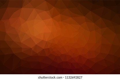 Dark Red vector triangle mosaic texture. Colorful illustration in abstract style with triangles. Brand new design for your business.