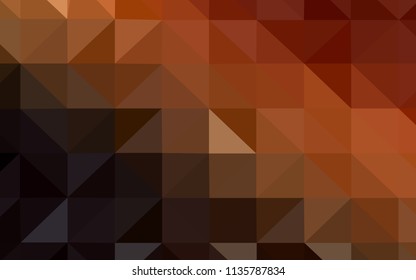 Dark Red vector triangle mosaic texture. Glitter abstract illustration with an elegant triangles. A new texture for your web site.