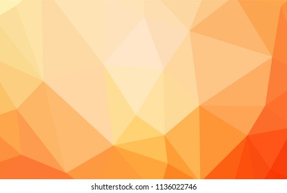 Dark Red vector triangle mosaic cover. Colorful illustration in abstract style with triangles. Textured pattern for your backgrounds.