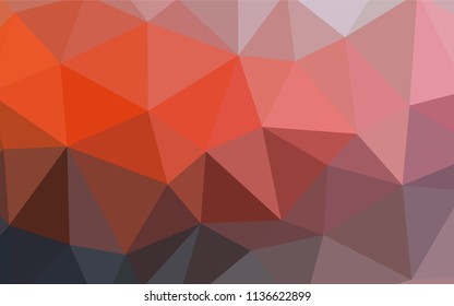 Dark Red vector triangle mosaic template. Creative geometric illustration in Origami style with gradient. Best triangular design for your business.