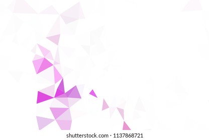 Dark Red vector triangle mosaic template. Modern abstract illustration with triangles. Pattern for a brand book's backdrop.