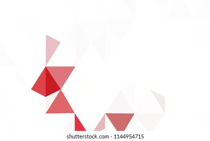 Dark Red vector triangle mosaic cover. A sample with polygonal shapes. A completely new design for your leaflet.