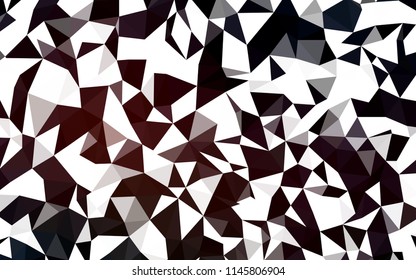 Dark Red vector triangle mosaic template. Geometric illustration in Origami style with gradient.  Polygonal design for your web site.