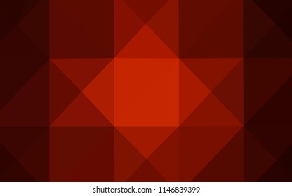 Dark Red vector triangle mosaic texture. Modern geometrical abstract illustration with gradient. That pattern can be used as a part of a brand book.