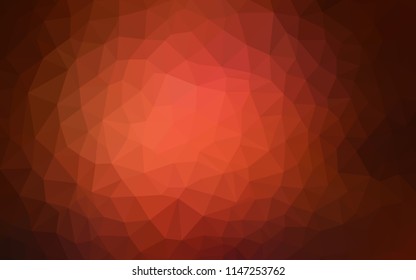 Dark Red vector triangle mosaic template. Elegant bright polygonal illustration with gradient. Template for cell phone's backgrounds.