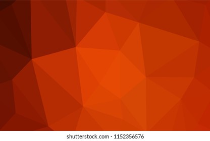 Dark Red vector triangle mosaic template. Polygonal abstract illustration with gradient. Polygonal design for your web site.