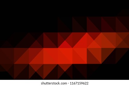 Dark Red vector triangle mosaic cover. Colorful illustration in abstract style with triangles. A completely new template for your banner.